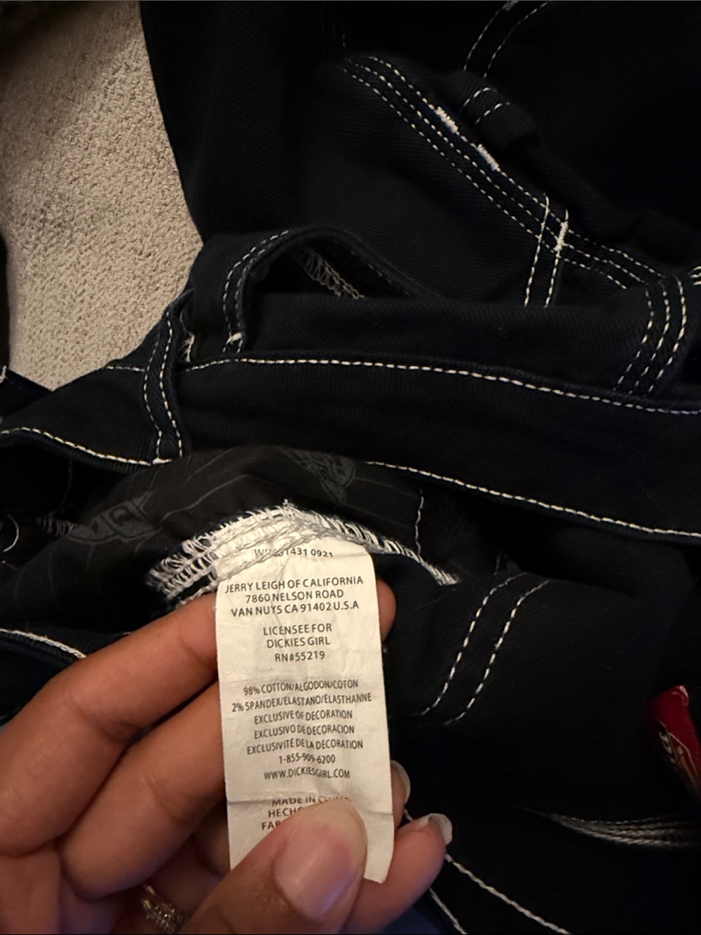 Dickies Straight Leg Utility Jean - Contrast Stitching - Picture 5 of 6